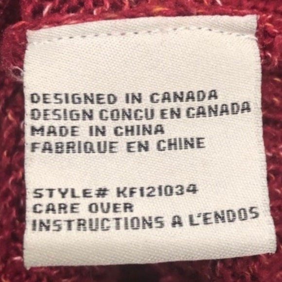 Kersh pullover knit wine colour long sleeve sweater cozy cold wear size medium - Picture 7 of 7